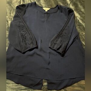 Market & Spruce Navy Blue Women's Top